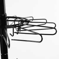 Вертушка, 5 ярусов по 14 крючков stop Lock. цвет чёрный, 40×40×178см Вертушка, 5 ярусов по 14 крючков stop Lock. цвет чёрный, 40×40×178см