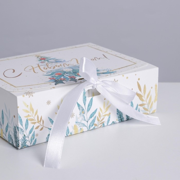 Коробка подарочная новогодняя складная &laquo;Волшебство&raquo;, 16.5 х 12.5 х 5 см, Новый год