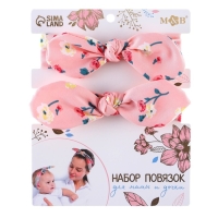 Повязка на голову для мамы и дочки &laquo;Набор для фотосессии&raquo;, 2 шт., цвет МИКС, M&B