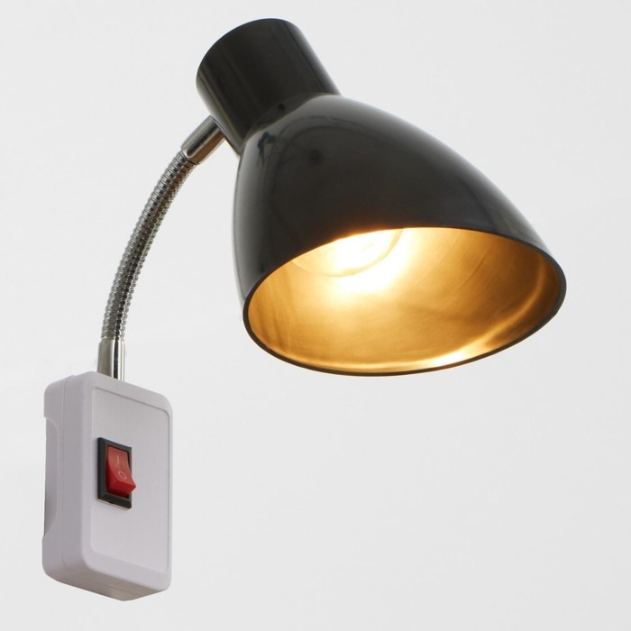 Бра в розетку Бра в розетку "Классика" 1х10Вт Е27 черный 10х14,5х25 см