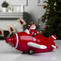 Светодиодная фигура «Самолёт» 23 × 13.5 × 22 см, полистоун, батарейки АААх3 (не в комплекте), USB, свечение мульти Светодиодная фигура «Самолёт» 23 × 13.5 × 22 см, полистоун, батарейки АААх3 (не в комплекте), USB, свечение мульти