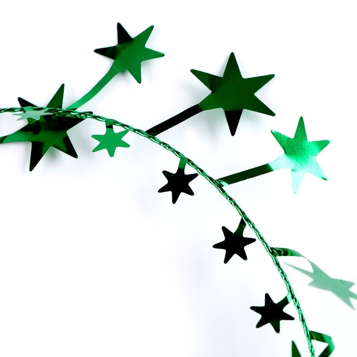 Новый год! Проволока для поделок и декора &laquo;Звёздочка&raquo; длина &mdash; 5 метров, цвет зелёный