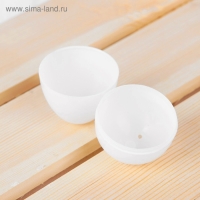 Основа для творчества &laquo;Яйцо&raquo;, открывается, набор 6 шт, размер 1 шт: 4&times;6 см, цвет белый