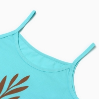 Пижама женская (майка, шорты), цвет ментол, размер 50 Пижама женская (майка, шорты), цвет ментол, размер 50