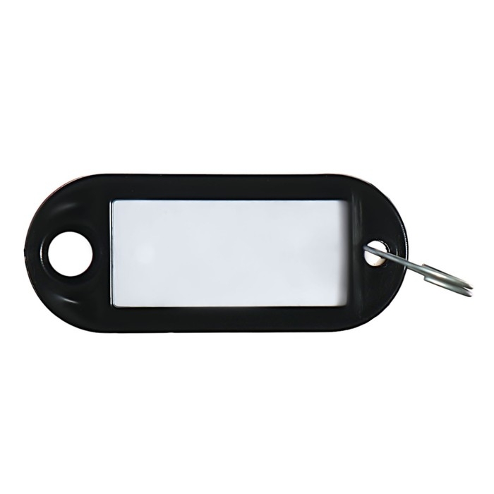 Набор брелоков для ключей, 50 штук, 53 мм, цвет черный