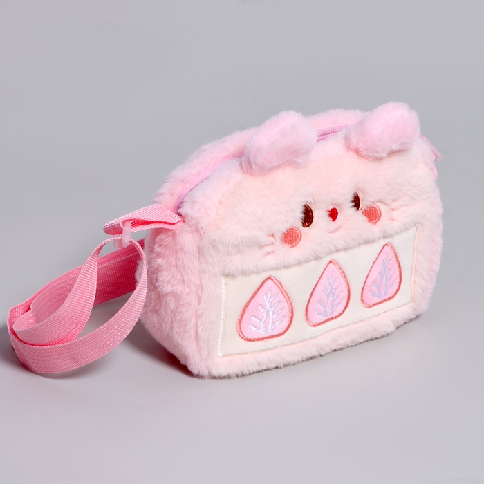 Сумка детская «Зайка», 18 см, цвет розовый Сумка детская «Зайка», 18 см, цвет розовый