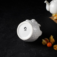 Конфетница Доляна &laquo;Зайка&raquo;, 12&times;12&times;14,7 см, цвет белый