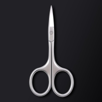 Ножницы маникюрные &laquo;Premium&raquo;, прямые, узкие, 9,5 см, на блистере, цвет серебристый