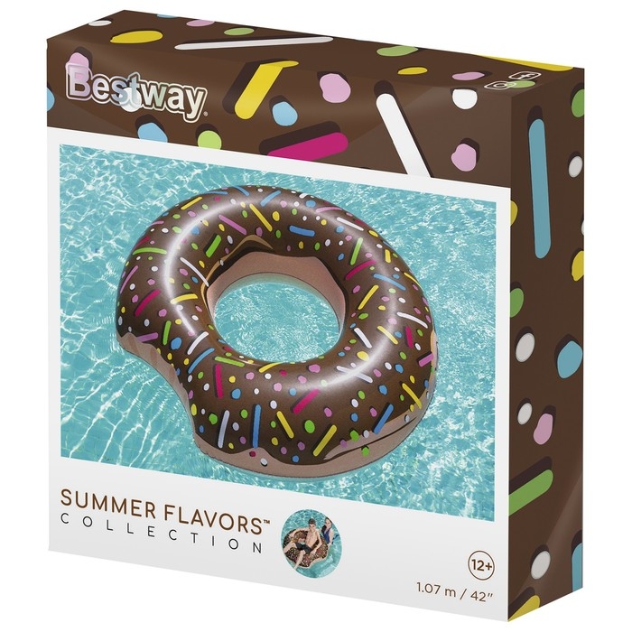 Круг для плавания &laquo;Пончик&raquo;, d=107 см, от 12 лет, цвет МИКС, 36118 Bestway