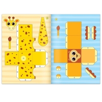 Книжка- вырезалка &laquo;Бумажные зверята. Кубики&raquo;, 20 стр., формат А4, 8 поделок