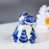 Сувенир &laquo;Черепаха с длинной шеей&raquo;, 6 см, гжель