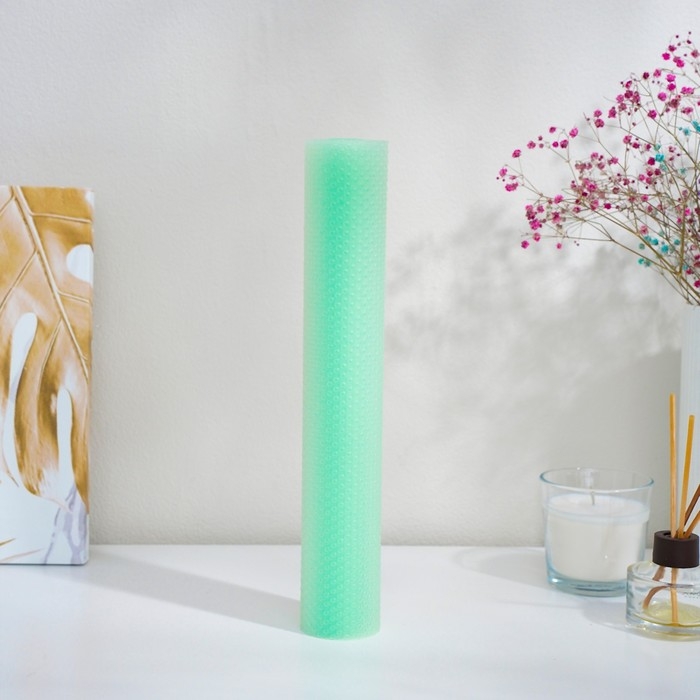 Коврик противоскользящий Доляна «Круги», 30×150 см, цвет прозрачный зелёный Коврик противоскользящий Доляна «Круги», 30×150 см, цвет прозрачный зелёный