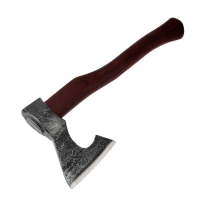 Топор охотничий кованый ТУНДРА ПРОФИ, топорище высшего сорта "дуб" воск, с чехлом, 800 г Топор охотничий кованый ТУНДРА ПРОФИ, топорище высшего сорта "дуб" воск, с чехлом, 800 г