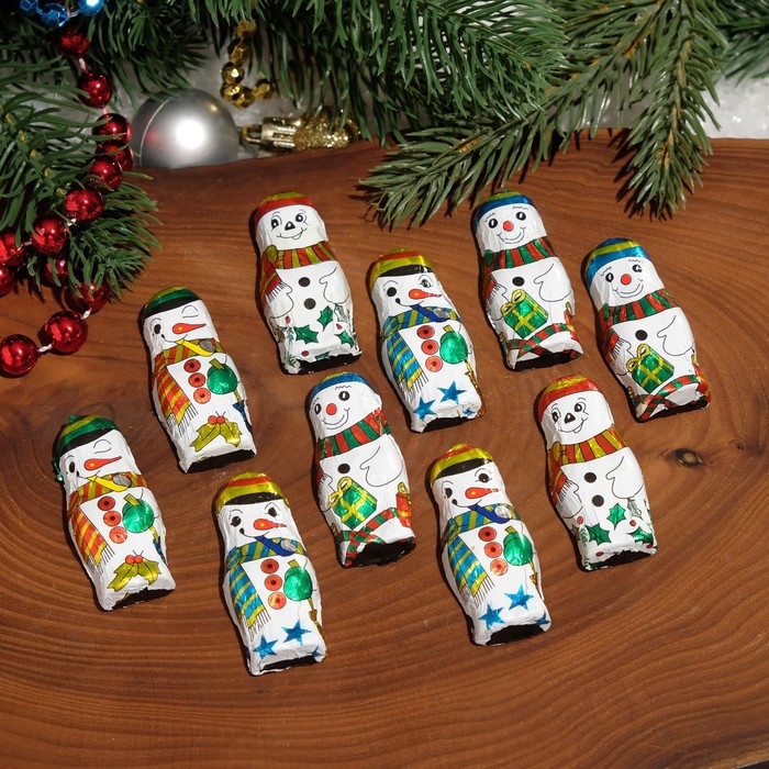 Шоколад молочный фигурный "Снеговики", 85&plusmn;5 г