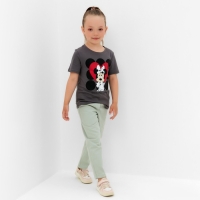 Футболка детская "Choose love" Минни Маус, рост 86-92, серый Футболка детская "Choose love" Минни Маус, рост 86-92, серый