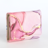 Кошелёк женский на кнопке, цвет розовый Кошелёк женский на кнопке, цвет розовый