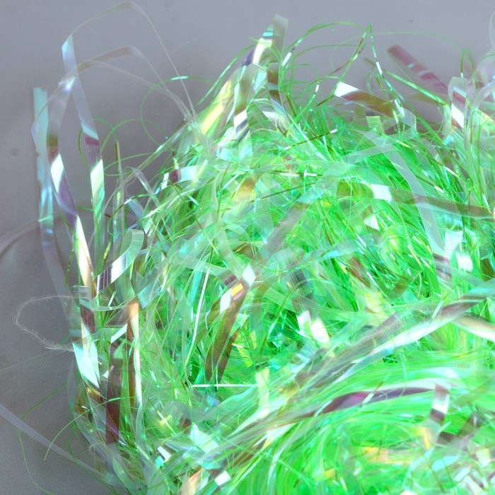 Набор для творчества и декора &laquo;Перья белые + наполнитель&raquo;, цвет зеленый