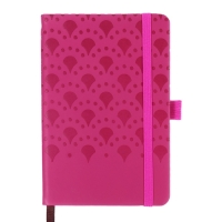 Ежедневник недатированный, формат А6, 100 листов, в клетку, обложка кожзам, на резинке, розовый Ежедневник недатированный, формат А6, 100 листов, в клетку, обложка кожзам, на резинке, розовый