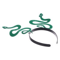 Новый год! Карнавальный ободок &laquo;Змея&raquo;, цвет зелёный