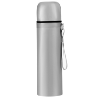 Термос для чая, кофе, 500 мл, Гильза "Мастер К", сохраняет тепло 10 ч, с кружкой, с помпой, 6.5 х 24