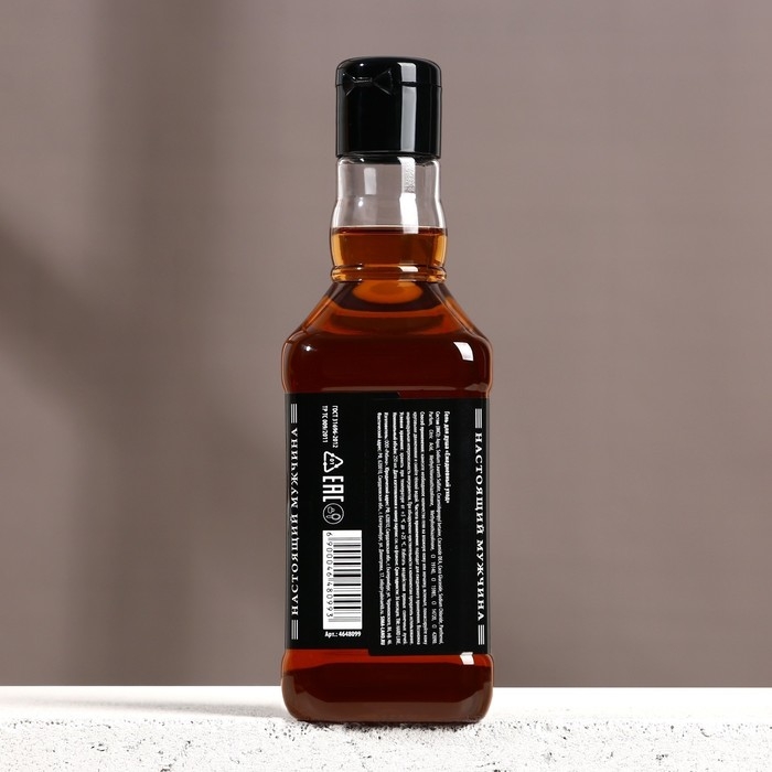 Гель для душа во флаконе виски &laquo;Крутой мужик&raquo;, 250 мл, аромат древесный с пряными нотами, Новый Год