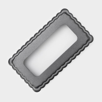 Форма для выпечки &laquo;Рифлёный прямоугольник&raquo;, 12&times;6,5 см, съёмное дно, антипригарное покрытие, цвет чёрный