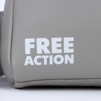 Сумка молодёжная через плечо FREE action, цвет серый