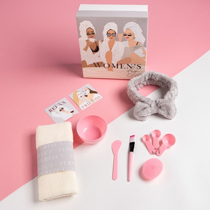 Набор подарочный Этель Girls, полотенце и аксессуары Набор подарочный Этель Girls, полотенце и аксессуары