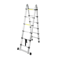 Стремянка-лестница телескопическая ТУНДРА, раскладная, алюминиевая, 1.9 х 1.9 м Стремянка-лестница телескопическая ТУНДРА, раскладная, алюминиевая, 1.9 х 1.9 м