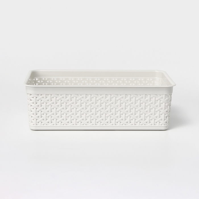 Корзинка универсальная Wenge, 2,25 л, 25,7&times;15,8&times;8 см, цвет светло-серый