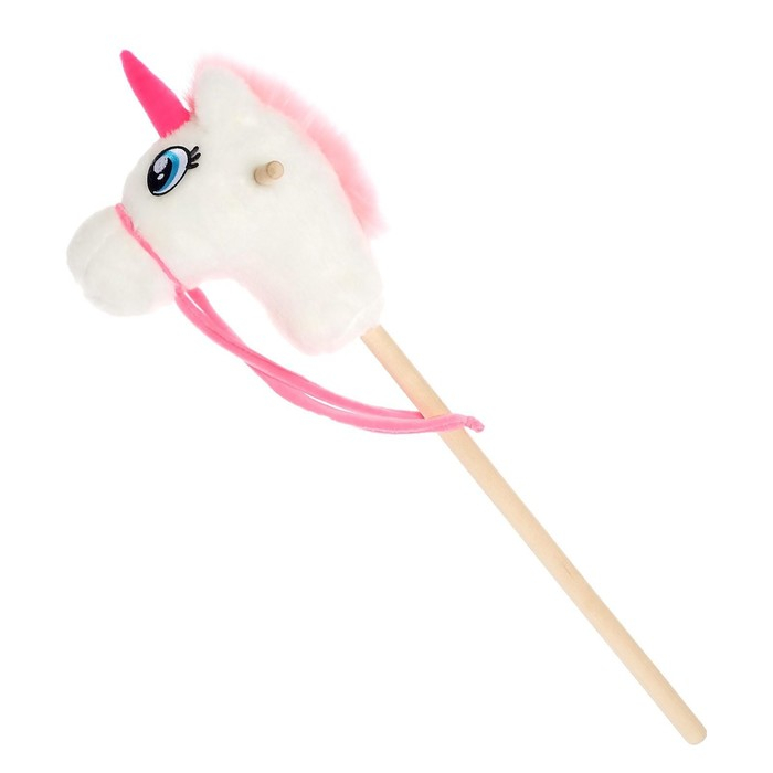 Мягкая игрушка «Единорог-скакун», на палке, МИКС Мягкая игрушка «Единорог-скакун», на палке, МИКС