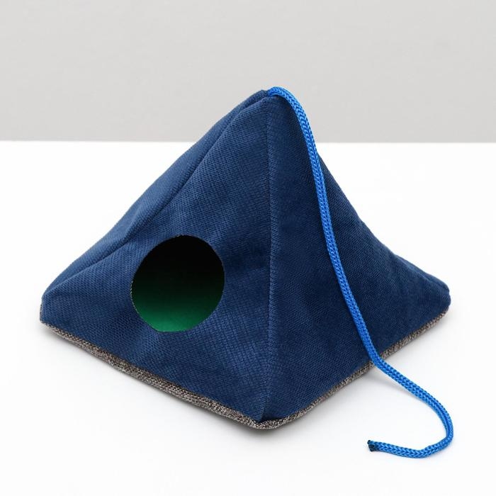 Подвесной домик для грызунов Подвесной домик для грызунов "Вигвам", мебельная ткань ,флис, 15 х 15 см, микс цветов