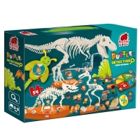 Пазл-детектив &laquo;Музей динозавров&raquo;, лупа, 24 фишки, 54 элемента