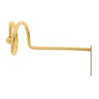 Крючок - держатель для штор на стену CAPPIO KS044, металлический, цвет золото, 2 шт