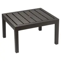 Стол садовый &laquo;Ротанг&raquo;, пластик, 55&times;65&times;38 см, мокко
