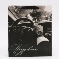 Пакет подарочный &laquo;Поздравляю&raquo;, M 25,5 &times; 30 &times; 9 см