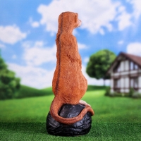 Садовая фигура из полистоуна &laquo;Большой сурикат на камне&raquo;, 60&times;24&times;22 см
