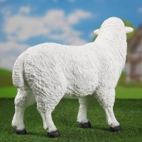 Садовая фигура из полистоуна &laquo;Овечка&raquo;, 33 см