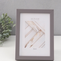 Фоторамка пластик "МИРАМ" 15х21 см, т.серый