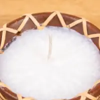 Свеча в керамической чаше, 9&times;9&times;4 см