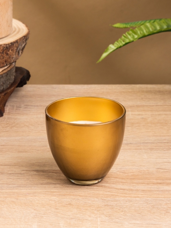 Свеча ароматическая в стеклянном подсвечнике 85 гр, лотус