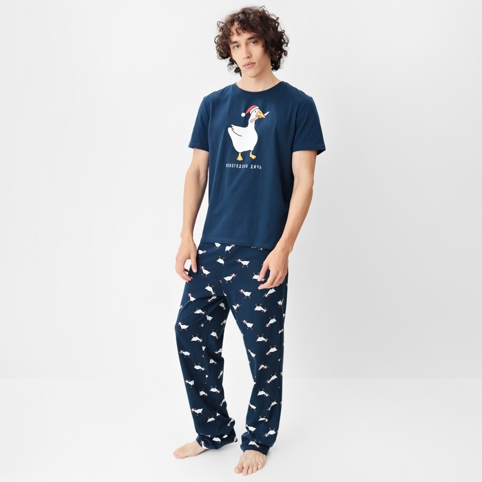 Пижама мужская KAFTAN Пижама мужская KAFTAN "Новогодняя дичь", р.48