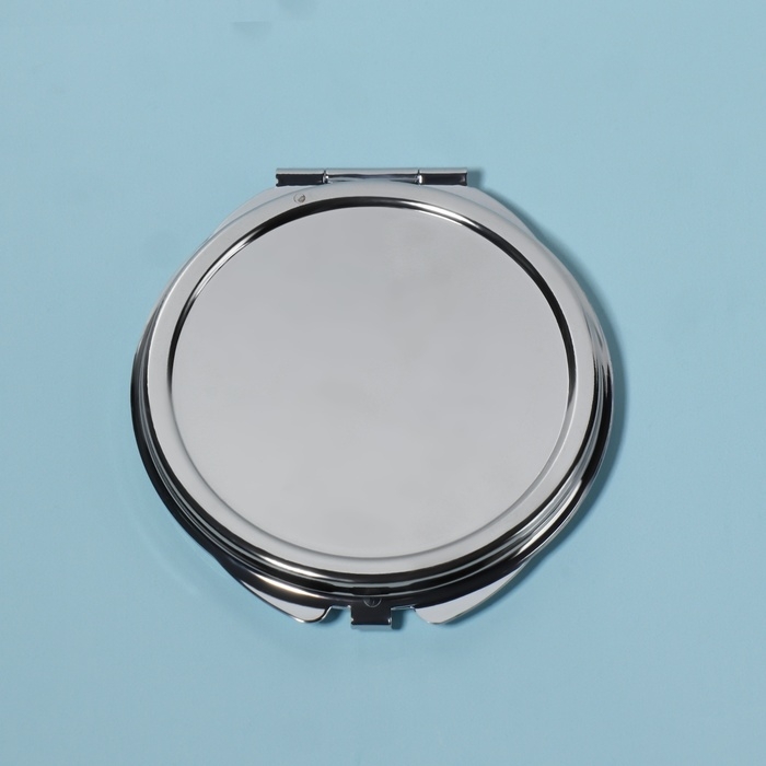 Зеркало складное, d = 6 см, цвет серебристый