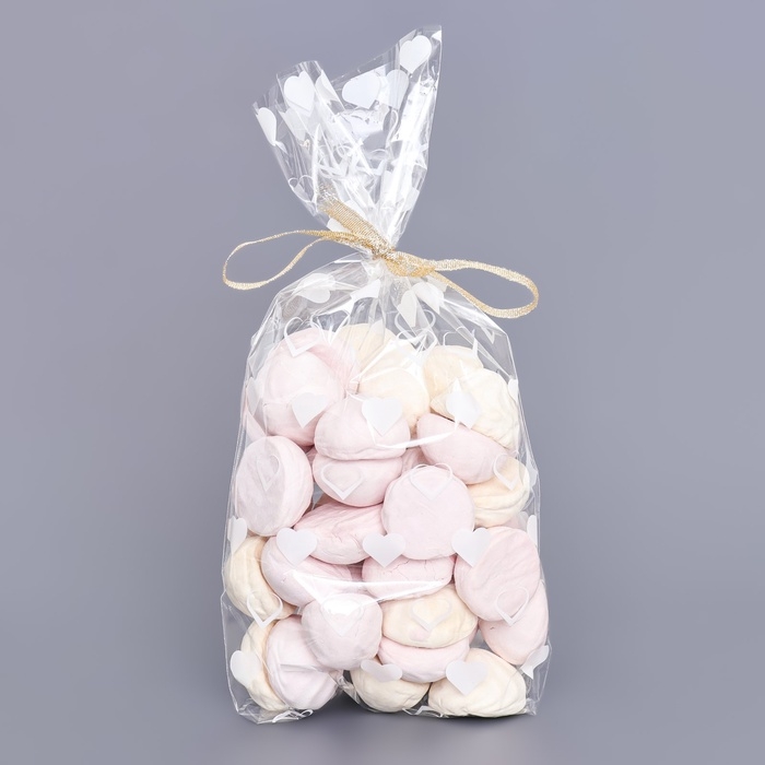 Пакет фасовочный БОПП, "Сердца" 15*30 см набор 50 шт