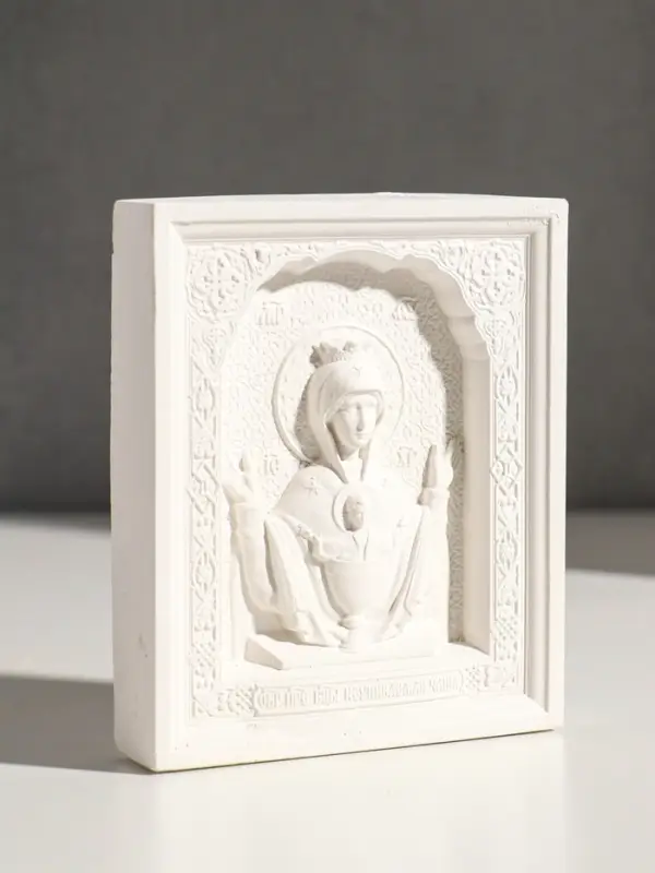 Икона с подвесом "Неупиваемая чаша" размер 12х10х2 см, гипс