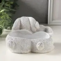 Подставка для мелочей &laquo;Кролики&raquo; 8&times;13&times;10 см, серый, гипс