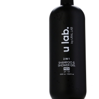 Гель для душа и шампунь мужской 2 в 1, 1000 мл, ULAB
