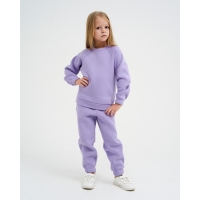 Костюм детский с начёсом (джемпер, брюки) KAFTAN "Basic line" р.34 (122-128), лиловый Костюм детский с начёсом (джемпер, брюки) KAFTAN "Basic line" р.34 (122-128), лиловый