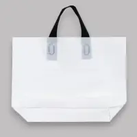 Пакет с петлевой ручкой белый 35 х 25 х 8 см 80 мкм