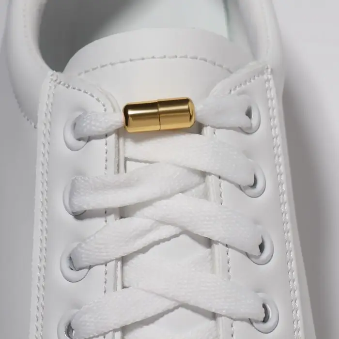 Фиксатор для шнурков, пара, d=8 мм, 1.8 см, золотистые